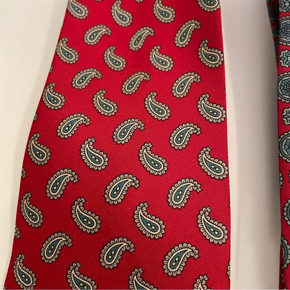 Vintage Gant Ties Lot Of 2 100% Silk - Picture 2 of 6